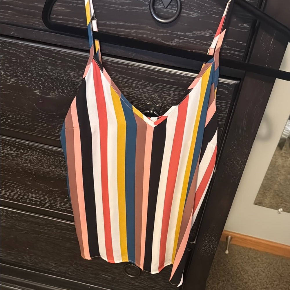 Allison Joy Multicolor Stripes Women's Tank M